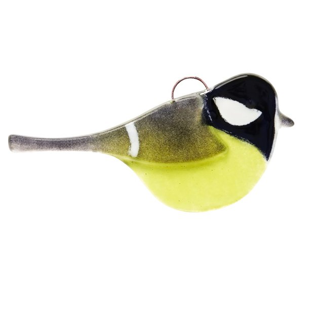 Glasfugl Musvit (11 x 5,5 cm)