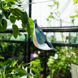 Glasfugl Sptmejse (11 x 4 cm)