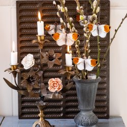 Glas sommerfulg Aurora (10,5 x 5 cm)