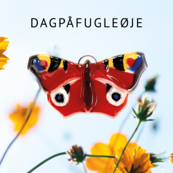 Glas sommerfugl Dagpfugleje (10 x 6 cm)