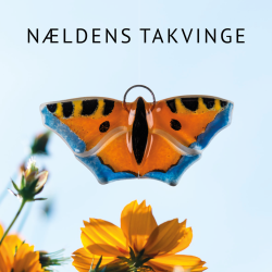 Glas sommerfugl Nldens Takvinge (10 x 4 cm)