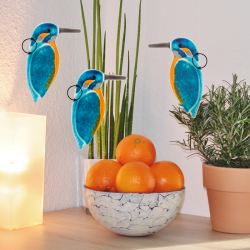 Glasfugl Isfugl (10 x 5,5 cm)