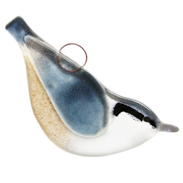 Glasfugl Sptmejse (11 x 4 cm)